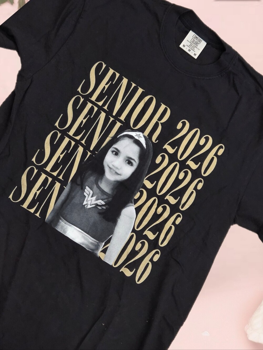 Comfort Colors Senior 2026 supergirl tee Adult M